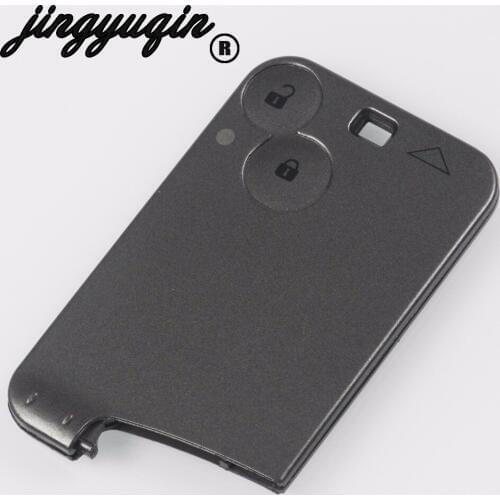 Jingyuqin 2 Buttons Replace protective Case key shell Cover For Renault Laguna Espace Smart Card No Blade