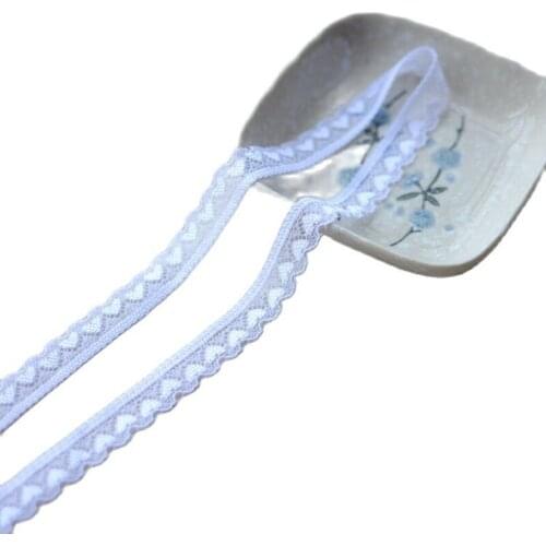 1M Lace Ribbon Lovers Elastic Lace Trim Fabric Applique Wedding Dress Sewing Accessories Trimmings For Clothing dentelle LA43