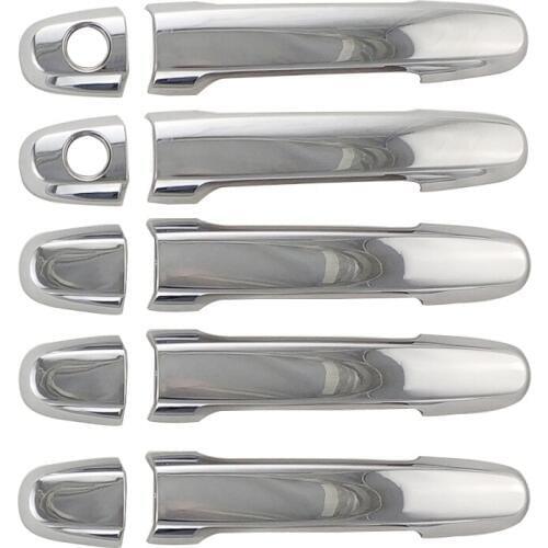 10PCS For TOYOTA RAV4 2006-2012 XA30 Accessories abs Chrome Door Handle Cover Protection New Car Styling