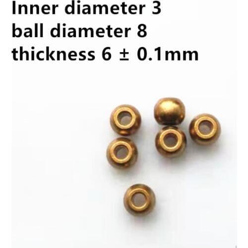 10pcs Spherical Bearing Iron Base Powder Metallurgic Oil Bushing High Precision Miniature Bearing