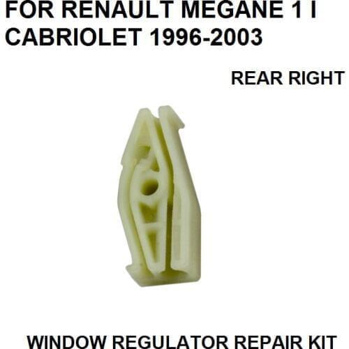 1996-2003 FOR RENAULT MEGANE I 1 CABRIOLET WINDOW REGULATOR REPAIR CLIP REAR-RIGHT NEW