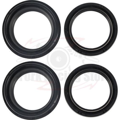 4PCS SET Kit Fork Oil Seals 2PCS & Dust Seals 2 PCS For Honda CBX750 MJO 1985 1986