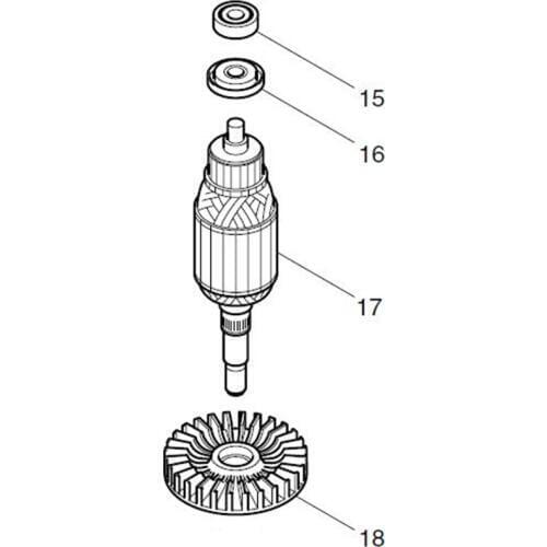 AC220-240V MAKITA 513503-0 Rotor Motor Armature for BO4901 Rotor