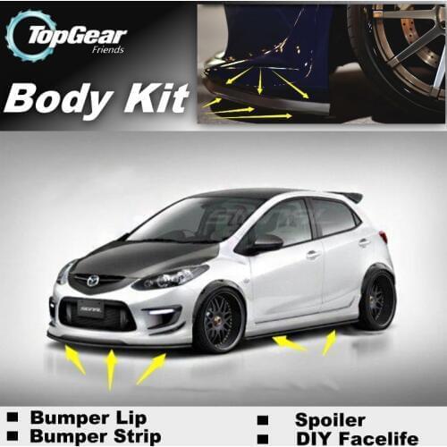 For Mazda 2 For Mazda2 M2 Demio DW DY DE DJ Bumper Lip / Front Spoiler Deflector For Car View Tuning / Body Kit / Strip Skirt