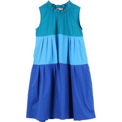 Baby Sundress Girls Dress 2020 New Cotton Children Cute Dress Patchwork Baby Princess Dress Collision Color Fashion