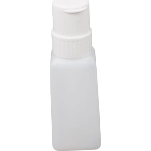 Empty Nail Polish Remover Liquid Pump Dispenser Methanol Push Down Bottle White