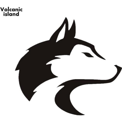 HotMeiNi 13cm X 13cm Husky Pet Dog Alaska Sled Wolf Canine Coyote Snow Car Truck Bumper Window Sticker Decal Car Styling