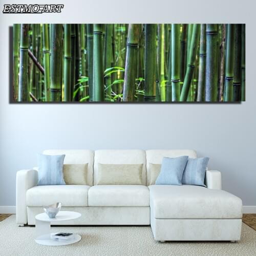 Canvas Paintings HD Print Green Bamboo Forest Beautiful Nature Landscape Wall Paintings For Bed Room Wall Posters Art Prints