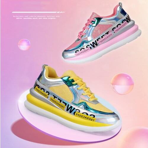 HY Womens Shoes Breathable Mesh Shoe Platform Sneakers Summer Soft Height Increasing Female Ladies Shoes Running Footwear