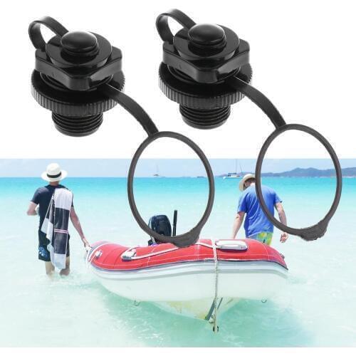 Valve Cap One-way Secure Seal Inflation Screw Valve Gas Nozzle On For Rubber Kayak Rowing Boats Raft Mattress Water Sport