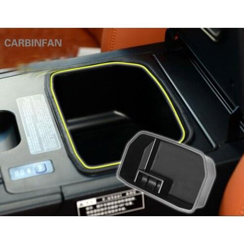Non-slip central armrest box Storage Box for Lexus LX570 2007 - 2016 Container Holder Stowing Tidying Box With Mat B100