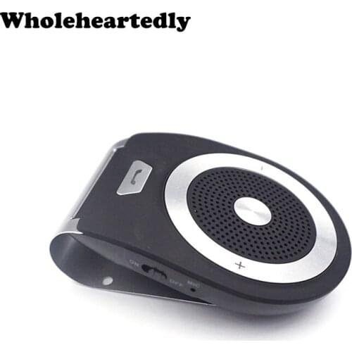 Newest Stereo Bass Car Kit Wireless Bluetooth 4.1 EDR Music Receiver Speaker Speakerphone Handsfree Auto Charger For Phone