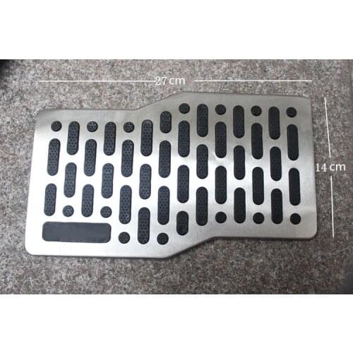 2021 Stainless Steel Auto Universal Cars Antiskid Foot Floor Carpet Anti-Skid Mat Pad Footpad Pedal Cheap Price