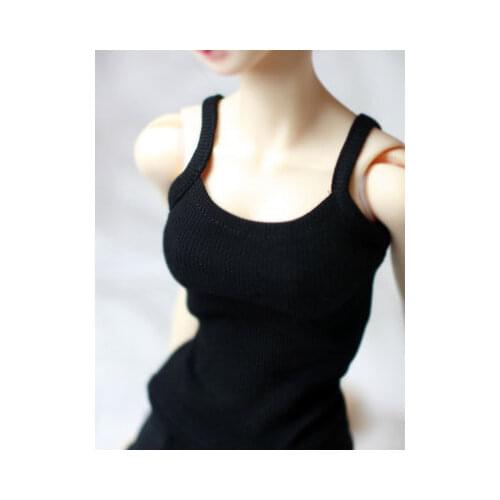 BJD doll clothes for 1/3 1/4 SD10 Uncle fashionable new sexy bottom hem thread vest halter strap black and white men and women