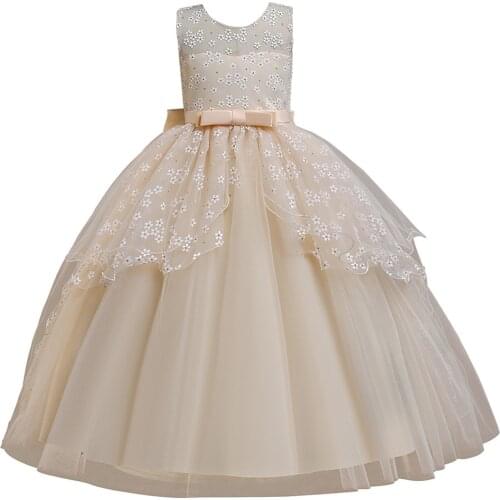 LZH Flower Girls Wedding and Party Dresses For Girls Bridesmaid Dress Childrens Princess Evening Dress Kids Performance Gown