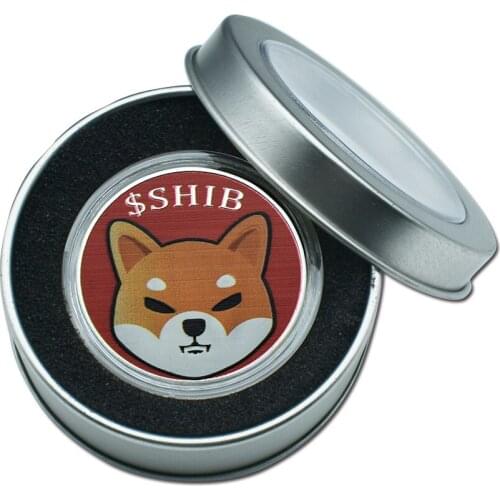 Gold Plated Funny SHIBA SHIB Token Silver Coin Souvenir Wow Dogecoin Cute Dog Souvenir Cool Collection Gifts