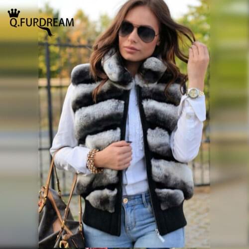 Q.FURDREAM Natural Fur Coats