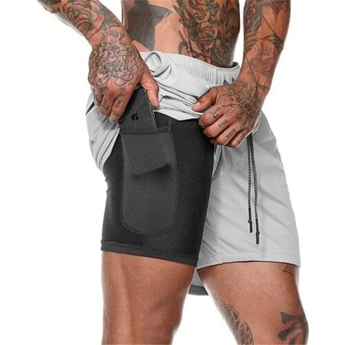 Shorts for Men Running Workout Gym Great for Summer 2021 2-In-1 Sports