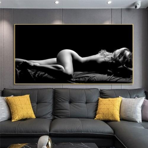 Modern Portrait Posters and Prints Wall Art Canvas Painting Sexy Body Nude Women Pictures for Living Room Home Decor No Frame