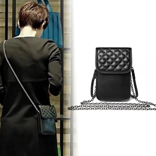 Star Mobile Phone Bag 2019 New Style Graceful Diamond-Quilted Embroidered Chain WOMENS Bag Shoulder Bag
