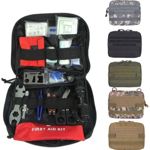 Tactical Bag Military Molle Hunting Accessories Emergency Survival Medical Tool EDC Pack Camp Hiking First Aid Kit Utility Pouch