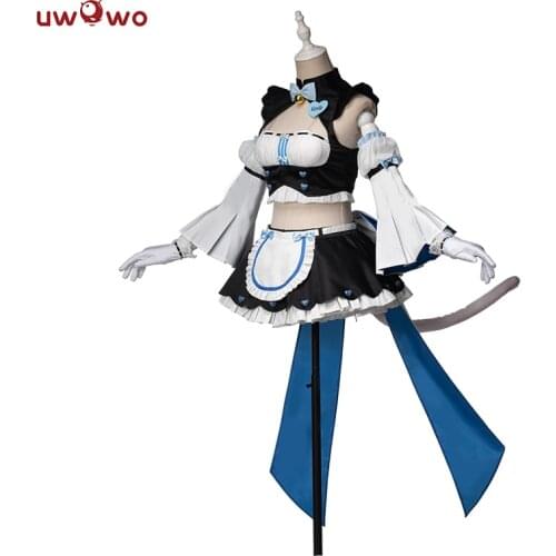 UWOWO Game NEKOPARA Vanilla Racing Queen Ver. Cosplay Costume Seperate Maid Dress Chocola and Vanilla Cute Girl Uniform