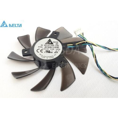 For delta PWM card cooling fan AFB0912HHB 12V 0.50A diameter 8.5CM thickness 1.5CM