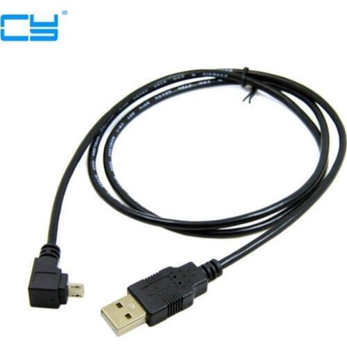 Up Down left right Angled 90 Degree USB Micro USB Male to USB male Data Charge connector for Tablet 25cm 100