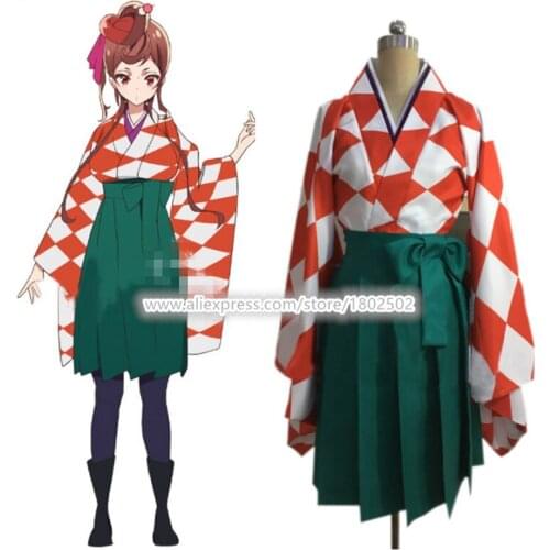 ZOMBIE LAND SAGA Cosplay Yugiri Kimono Cosplay Costume for Female Women Halloween / Christmas Costume Dress