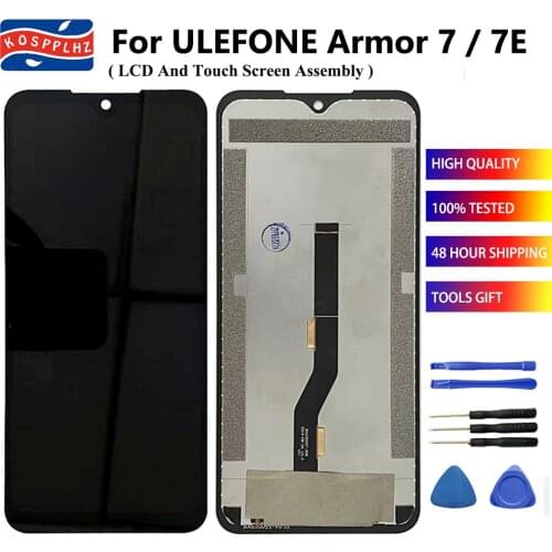 6.3" For Ulefone Armor 7 / 7E LCD Display + Touch Screen Assembly 100% Tested For Armor7 Armor7E Display +Protective Glass +Glue