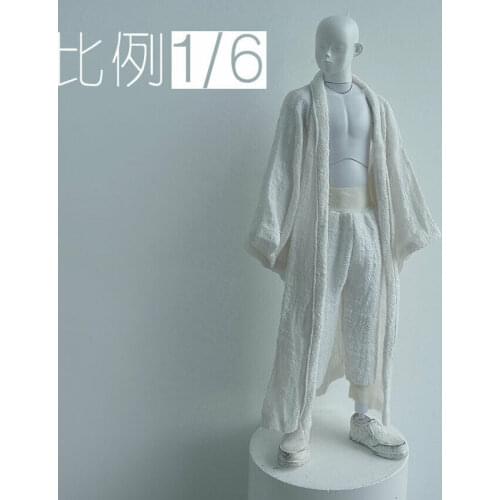 1/6 Scale Soldier White Coat Model for 12" Action Figure Doll Toys
