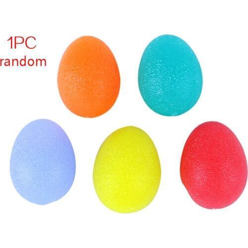 1pc Random Silicone Egg Fitness Hand Expander Gripper Strengthener Forearm Wrist Finger Exerciser Trainer Stress Relief