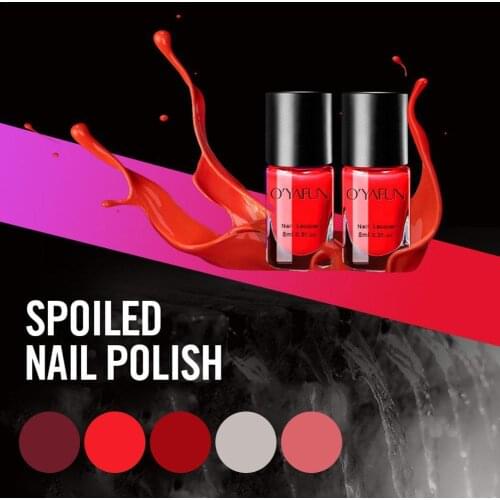 5 Color Water-Based Peelable Nail Polish For Kids Pregnant Women Natural Non-toxic Durable Nail Varnish Easy Remove Color Makeup