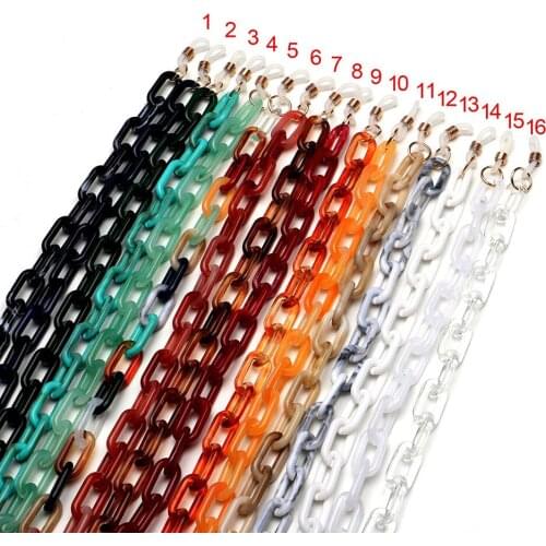 Acrylic Glasses Strap Fashion Sunglasses Chain Necklace Spectacle Lanyard 16 Colors