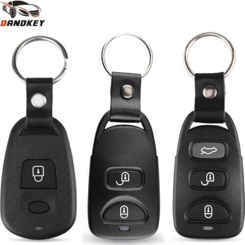 Dandkey 20X 1/2/3/4 Button Remote Key Shell Case For Hyundai Kia Carens Tucson Elantra Santa FE 2006 2007 2008 2009 2010 Key