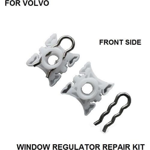 FOR VOLVO S60 S80 V70 XC70 XC90 740 940 960 WINDOW REGULATOR SLIDER CLIPS X2 1990-2009