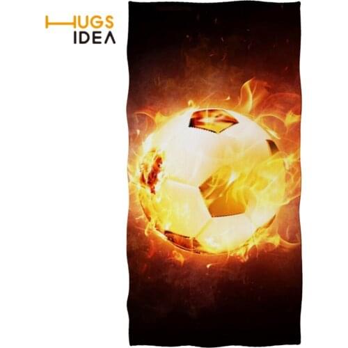 HUGSIDEA Football Pattern Yoga Swimming Blanket Microfiber Towels Soft Travel Bath Towel Portable Shower Towel Bath Towel 2021
