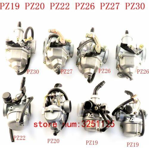 Motorcycle Carburetor Carb for PZ19 20 22 26 27 30 Hand Cable Chock fit 50cc- 250CC Dirt Pit bike ATV Quad Go kart SUNL TAOTAO