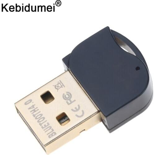Kebidumei Dual Mode Bluetooth USB Dongle Drive Free Wireless Bluetooth 4.0 Adapter Mini Computer Receiver Adapte Up to 20m