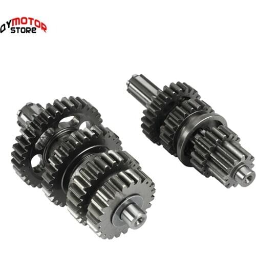 Transmission Gear Box Main Counter Shaft Assy For 125 lifan 1P52FMI 125cc Horizontal Engine kayo BSE Dirt Pit Bike Parts