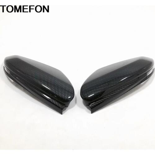 TOMEFON For Honda Civic 2016 2017 10th Side Door Rearview Mirror Cover Decoration Trim Moulding Protection Accessories ABS