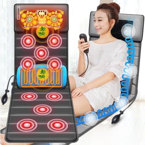 Massage Mattress Home Multifunctional Massage Mattress Removable Massage Pillow Electric Whole Body Massager
