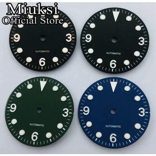 Miuksi 29.2mm sterile dial luminous dial fit NH35 NH36 ETA 2824 2836 Miyota 8205 8215 821A Mingzhu DG 2813 3804 movement