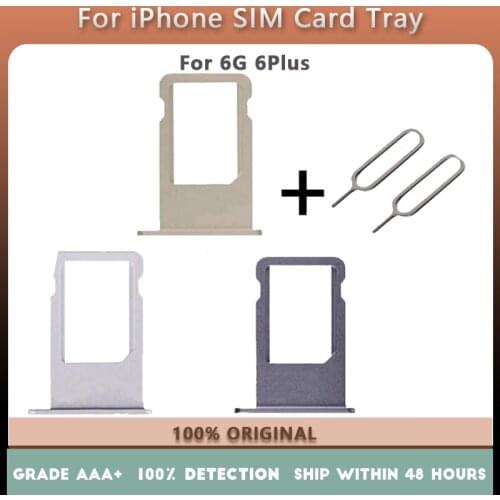 New Nano Sim Card Tray Holder Tray Slot for iphone 6 6G 6 Plus Replacement Part SIM Card Holder Adapter Socket black White