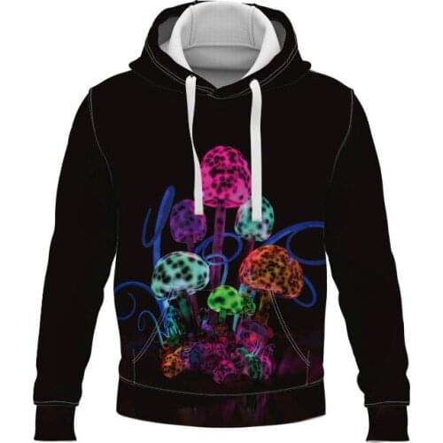 New fashion plant landscape 3D printing long-sleeved mens and womens pullover hoodie youth trend top leisure sports oversized