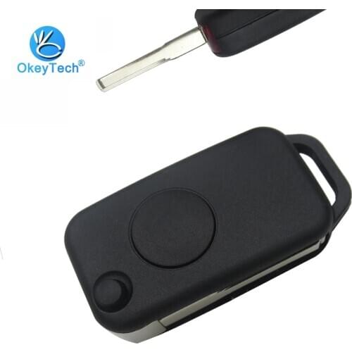 OkeyTech for Benz Key Shell Flip Folding Remote Car Keys Case Fob Replacement Cover For Mercedes W168 W124 W202 W210 W211 W203