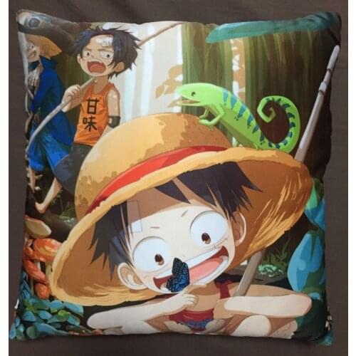 One Piece ASL Luffy Ace Anime two side Pillowcases Hugging Pillow Cushion Case Cover Cosplay Gift 102