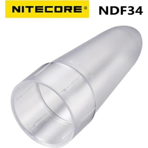 NITECORE NDF34 Translucent White Diffuser Cone Traffic Wand Tip for Lanterna Lamp Flashlight Accessories