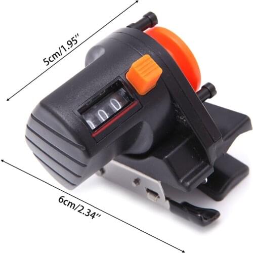 1pc 0-999M Portable Fishing Finder Line Length Depth Gauge Counter Tackle Tool