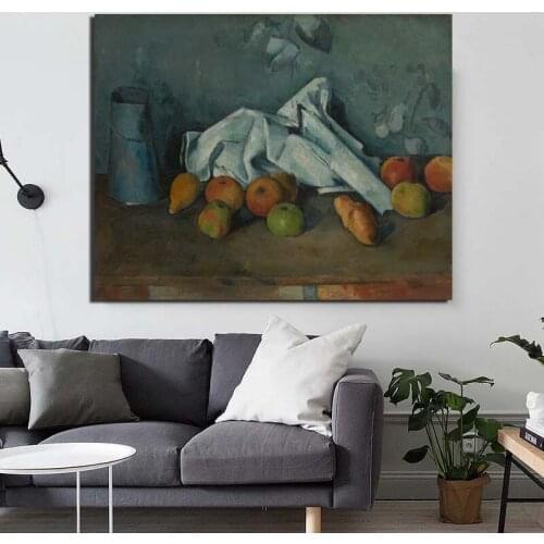 Paul Cezanne Poster Vintage Fruit Canvas Painting Posters Prints Marble Wall Art Painting Decorative Picture Modern Home Decor